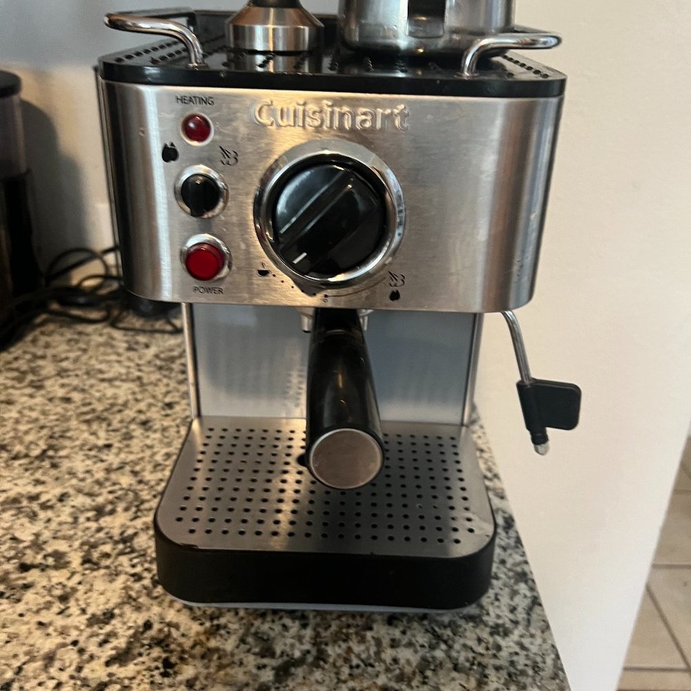 Black and Silver Espresso Machine, Like new